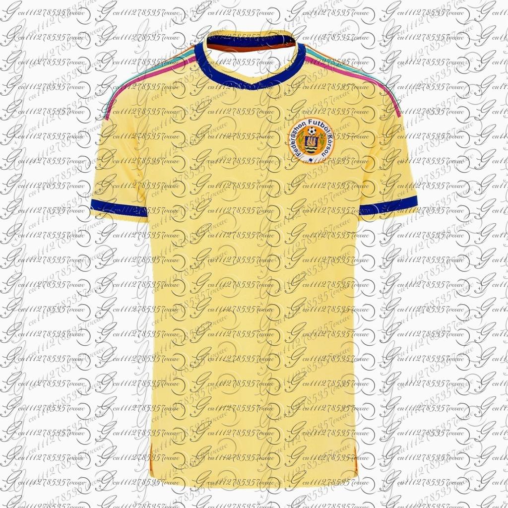 2026 Nueva Camiseta de Fútbol para Hombre Fans Federashon Futbol Korsou Curacao Transpirable de Verano Top Amarillo Pálido Camiseta para Niños
