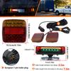 12V Magnetic LED Trailer Light Kit Universal Rear Towing Trailer Tail Light Waterproof EU 7-Pin Trailer Brake Turn Signal Lamps