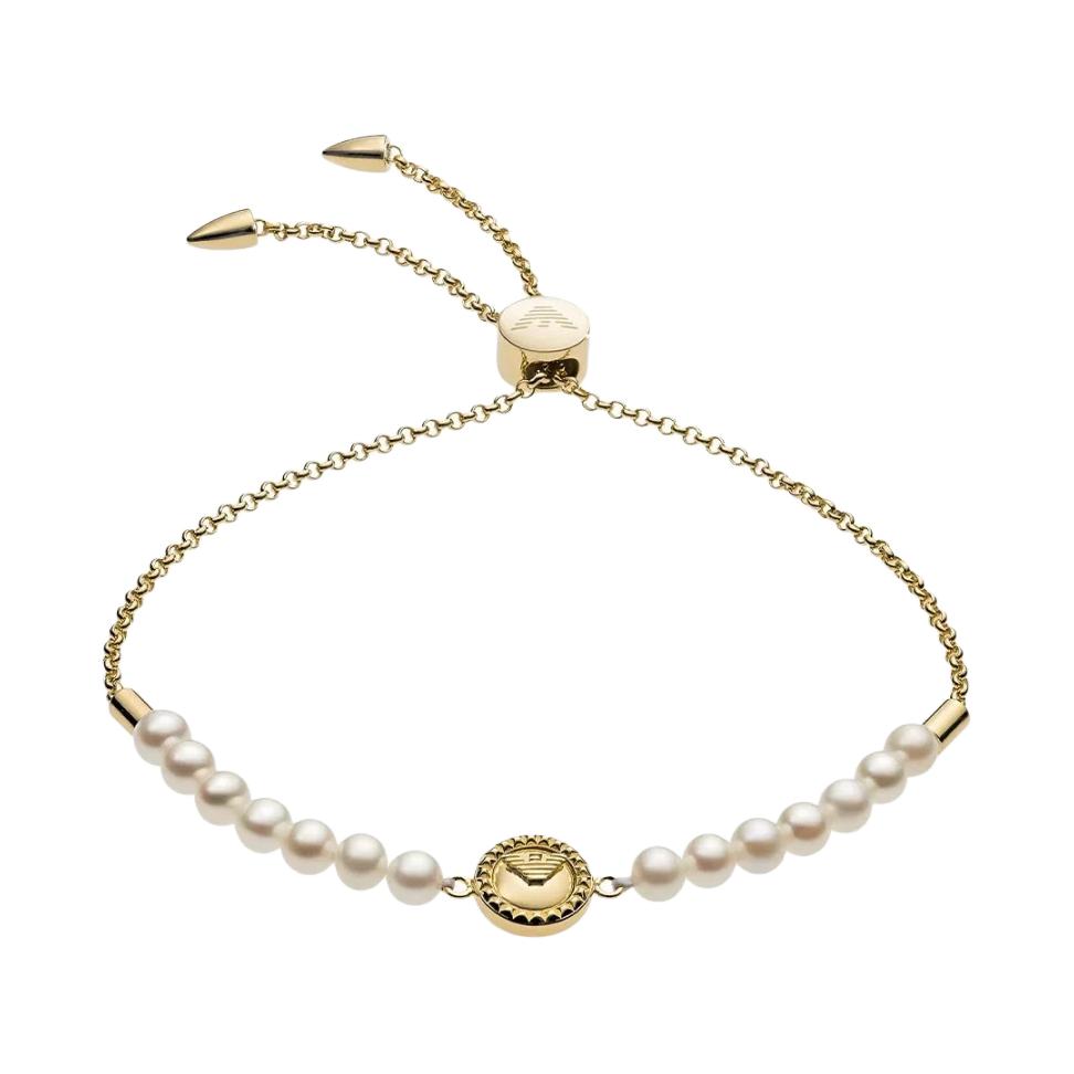 

Emporio Armani Original Design Freshwater Pearl Bracelet Women bracelet Silver EG3437710 Basic Packaging-Box
