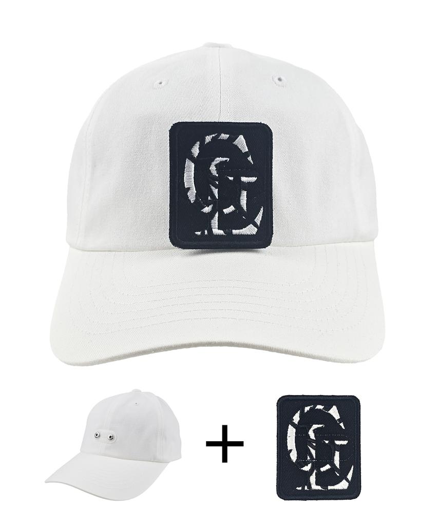 Jangeulang [Set] White Basic Ball Cap + Objet