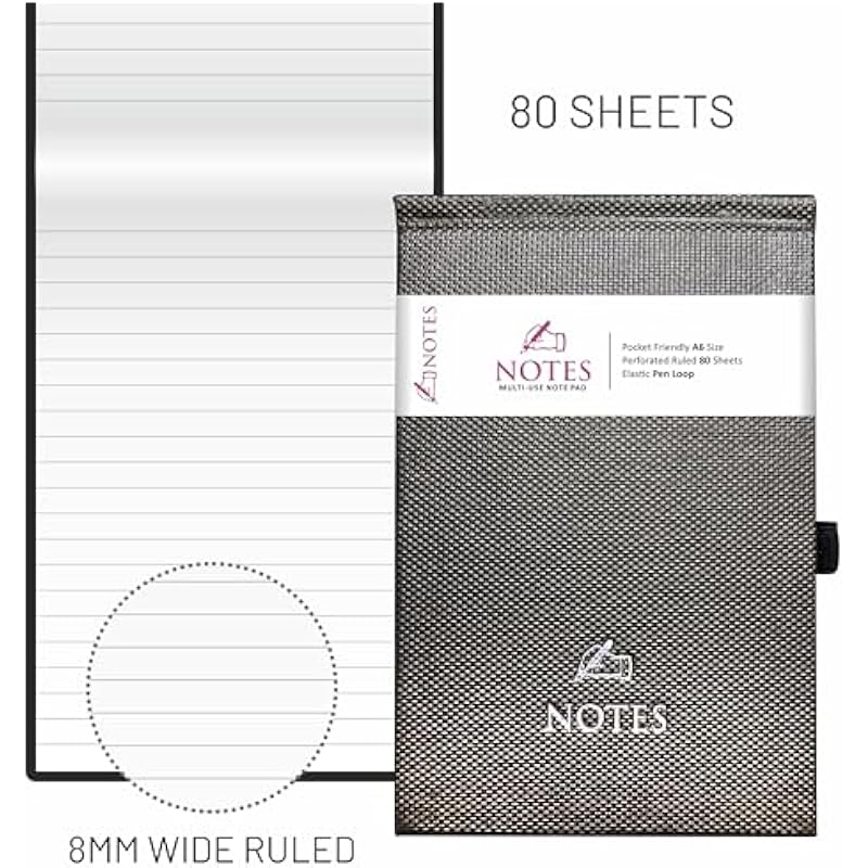 Anupam Note Pad - A6- Hardbound -160 Pages - 80Gsm Natural Shade Paper - Pocket Friendly Notebook With Bookmark And Elas