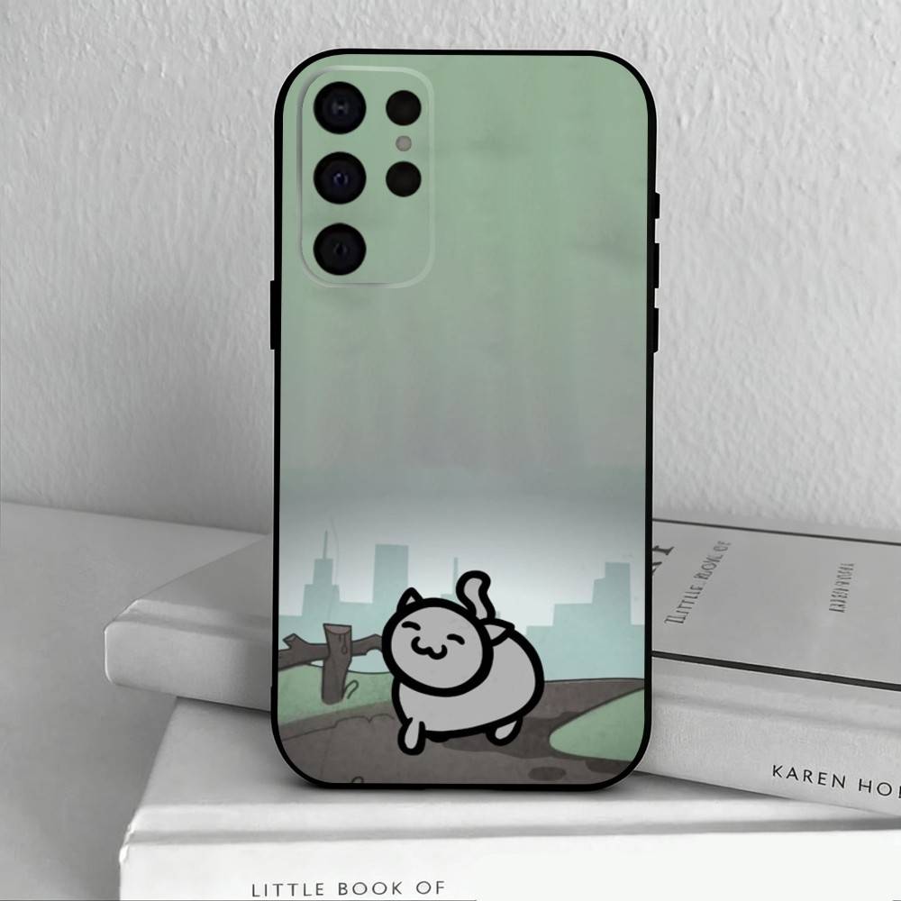 

2026Game-E M-Mewgenics-S Phone Case For Samsung S25,24,23,22,30,21,10,9,Ultra,Plus,Lite,FE,4,5 G Soft Black Case Samsung S24Plus