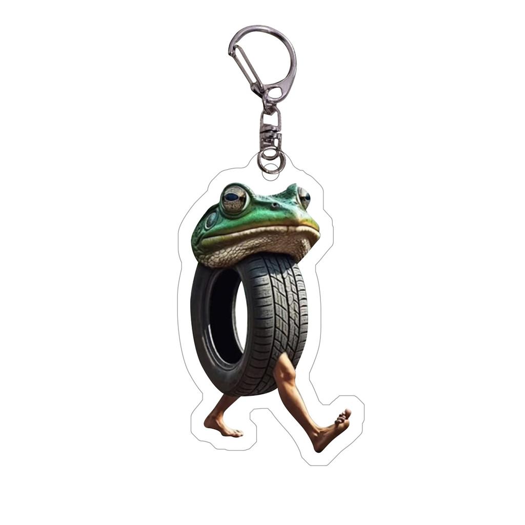 Foreign Version Of Shan Fun Acrylic Keychain, Trendy Acrylic Decoration, Interesting Image