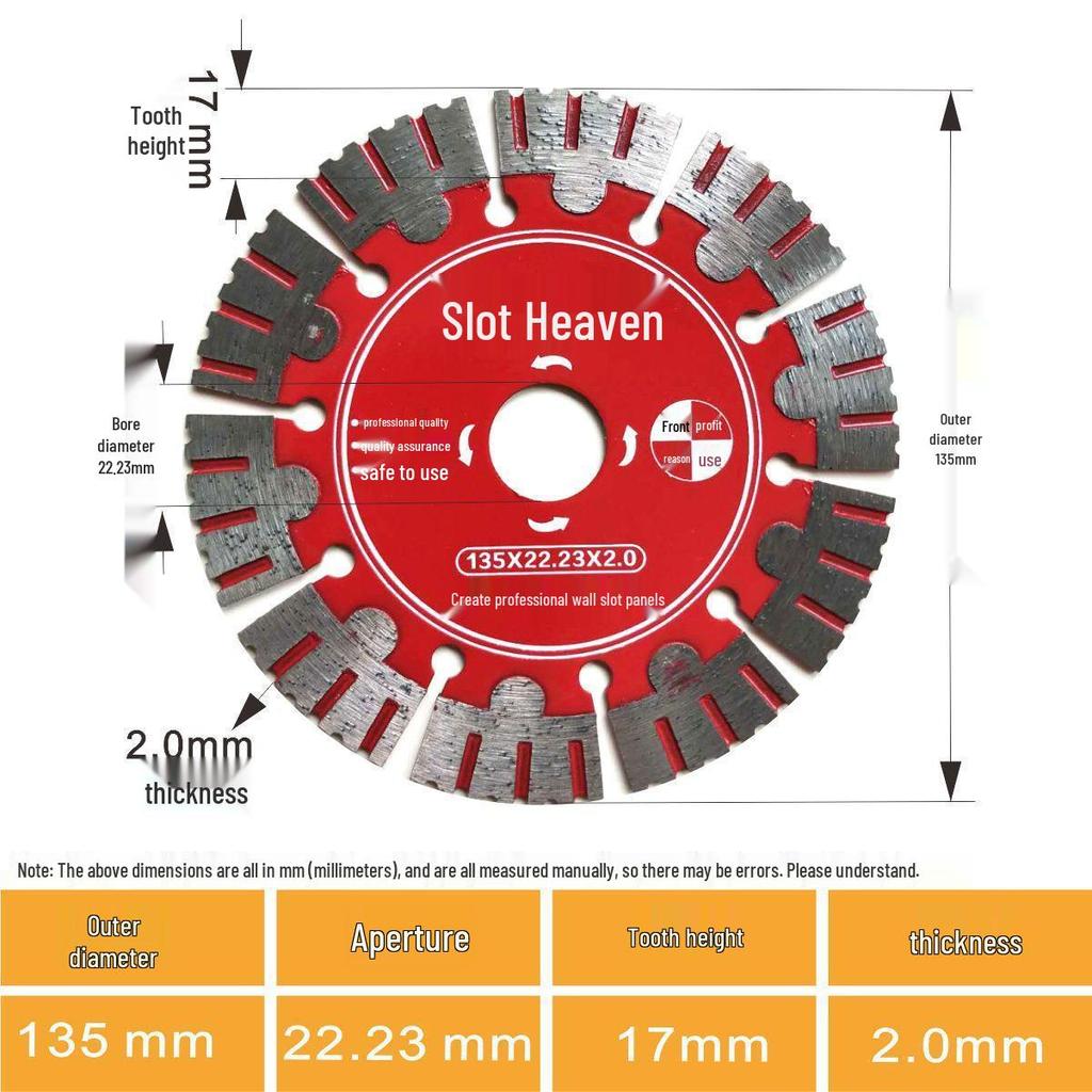Grooving Diamond Saw Blade - Large Sharp Head for Precision Cutting
