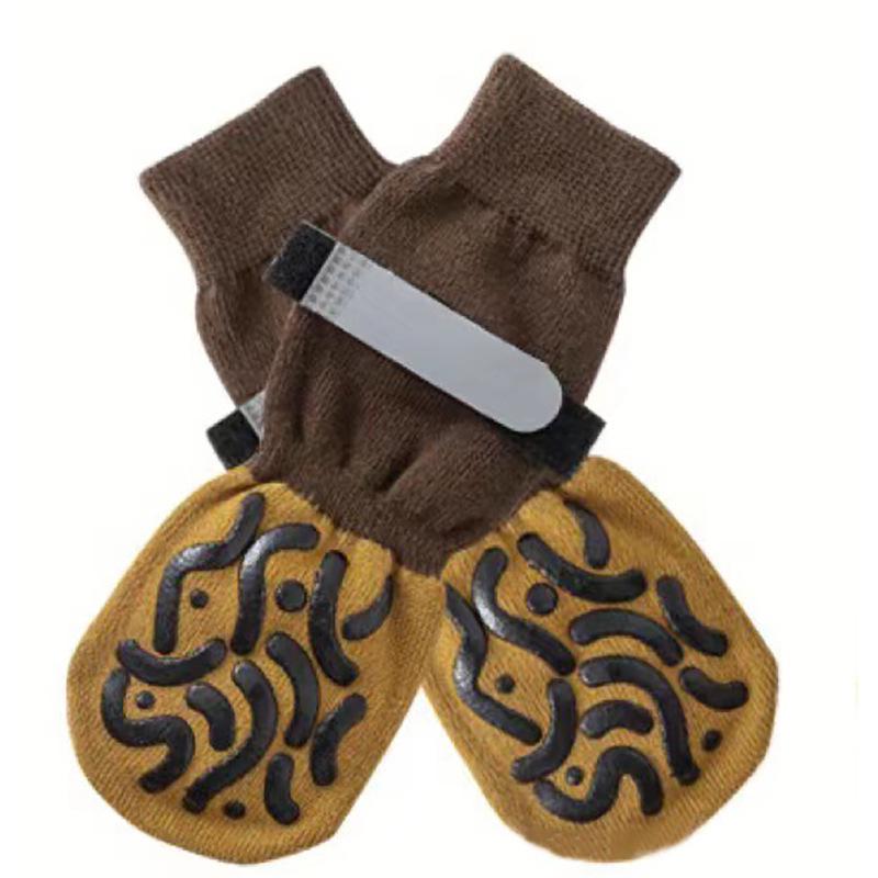 Wasserdichte rutschfeste Hundesocken für den Außenbereich - Pfotenschützer für kleine und mittlere Hunde, Weihnachtsdesign, Beliebter Verkaufsschlager.