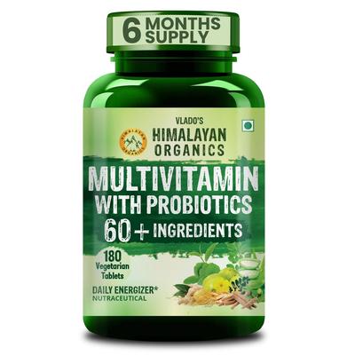 Multivitamin Tablets With Probiotics Daily Nutritional Supplement For Men And Women 180 Count