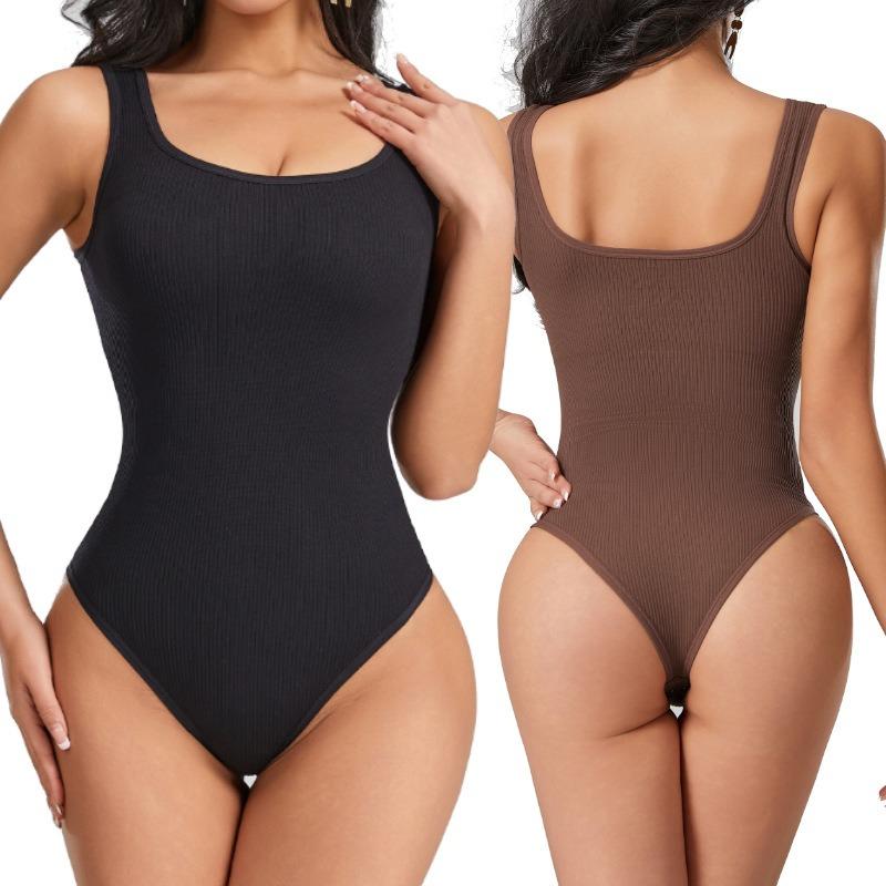 Seamless Strapless Vest Yoga Bodysuit Shapewear Ribbed Bodysuit Sports Bodysuit for Yoga