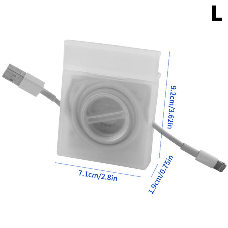 Portable Square Cable Organizer Cord Management Usb Cable Winder Retractable Phone Holder Charger Wire Storage Protector