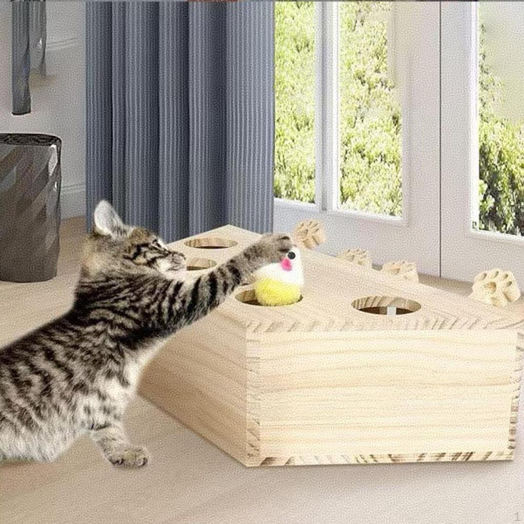 Whack A Cat Toy Puzzle Game Accessories Plaything Indoor Exercise Versatile Fun Engaging Home