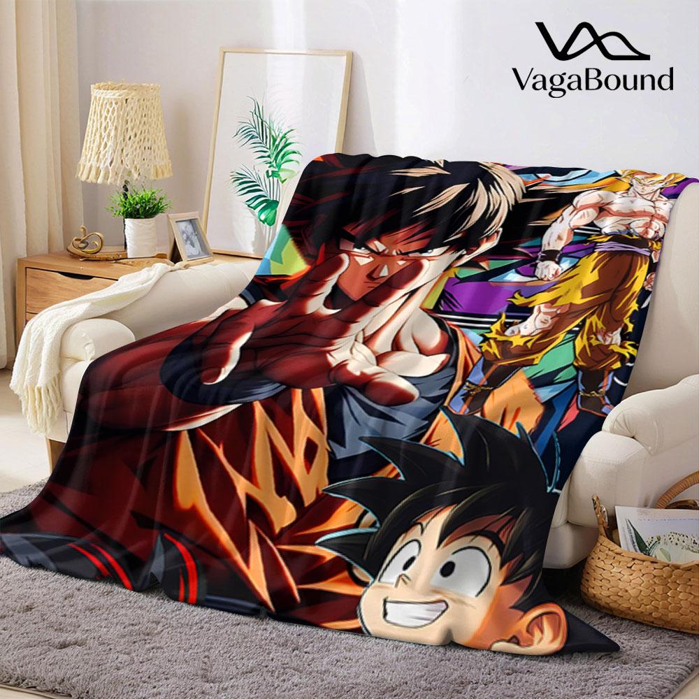 Anime DDragons BBall Printed Blanket Suitable for Sofas Beds Offices Travel Camping Chairs Warm Plush Blanket