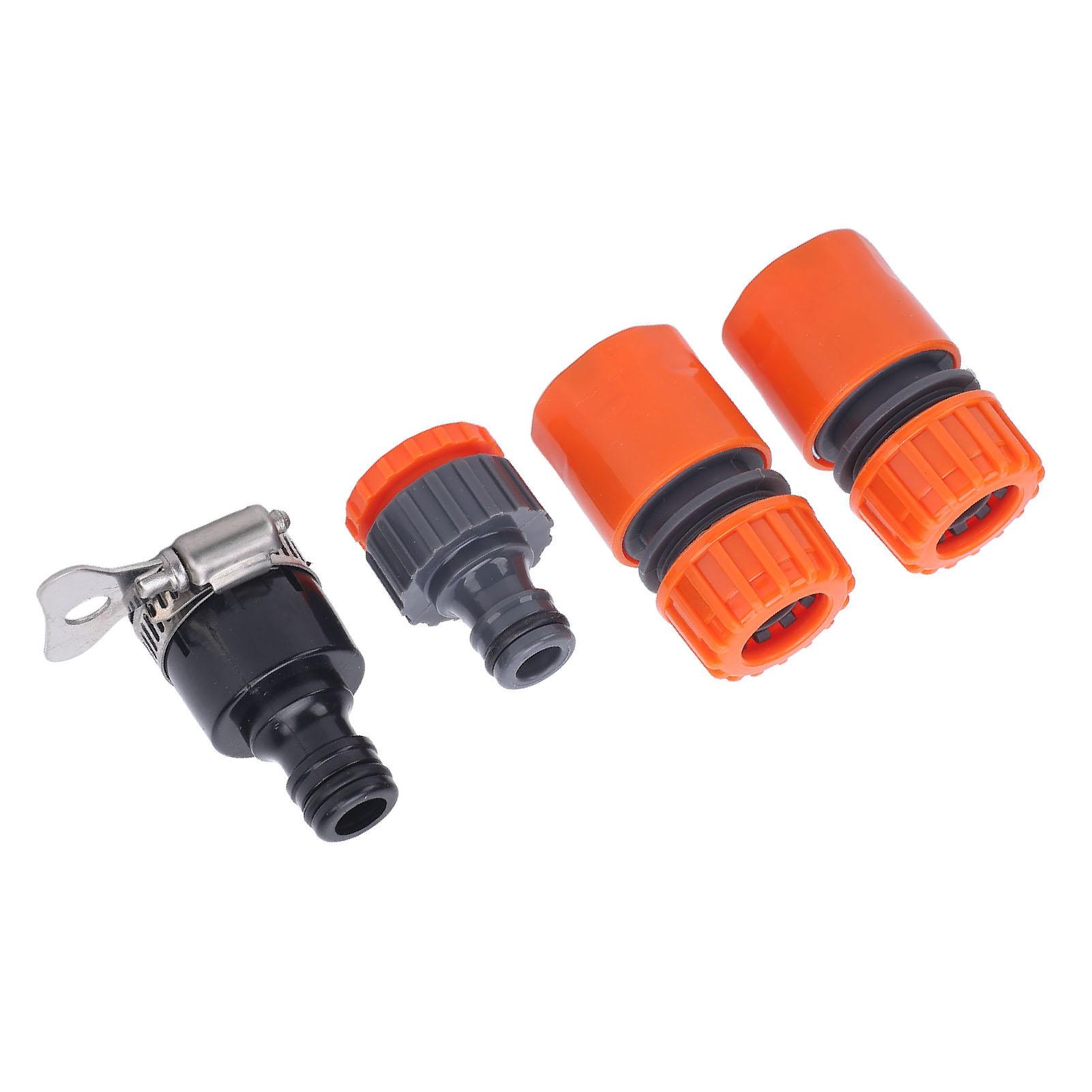 

4 шт. Шланговый фитинг Быстроразъем Автоматическое перекрытие АБС-пластик Погодоустойчивый для Стандартного садового шланга