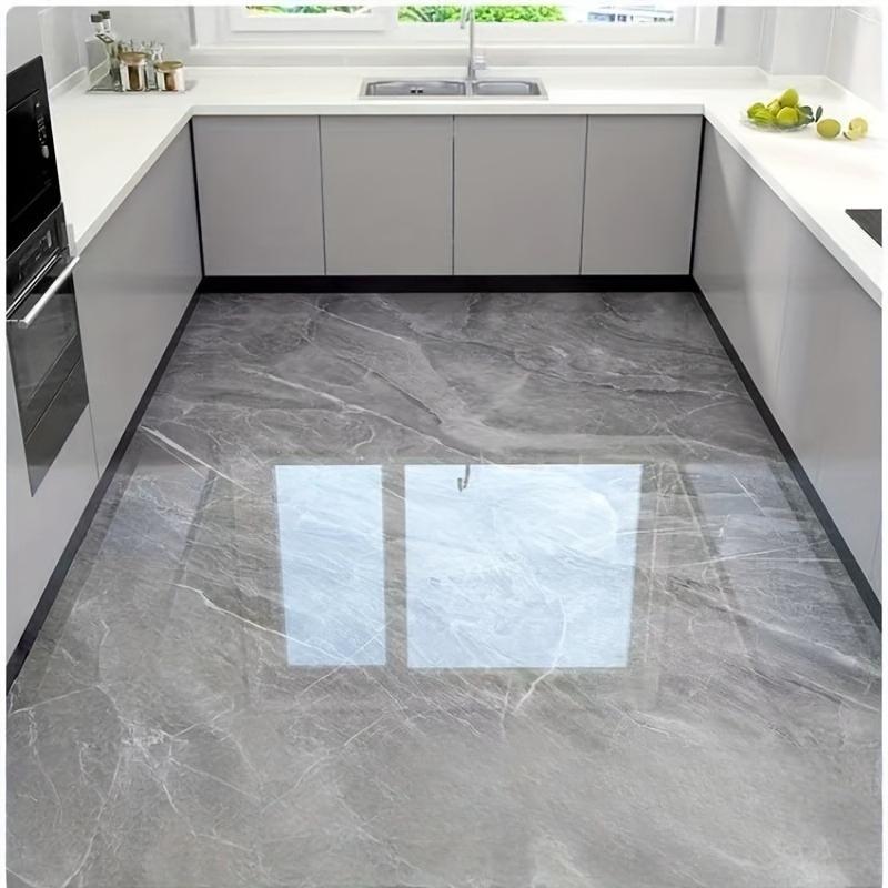 Tapet Autoadeziv Impermeabil de Lux Ușor cu Imitație de Marmură pentru Pardoseala Bucătăriei, Ușor de Dezlipit și Lipit, Folosit pentru Decorarea Casei, Bucătăriei, Băii