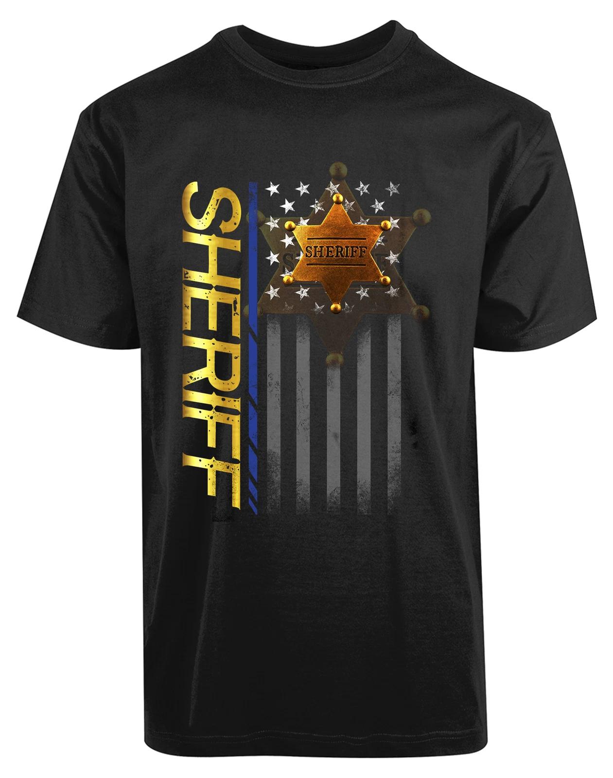 SHERIFF American Flag New Mens Shirt USA Liberal Republicans Funny Humor Top Tee XL