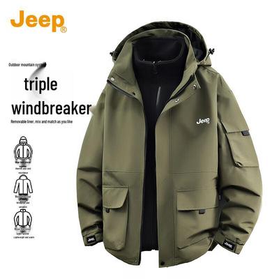 Men's 3-in-1 Detachable Liner Outdoor Jacket