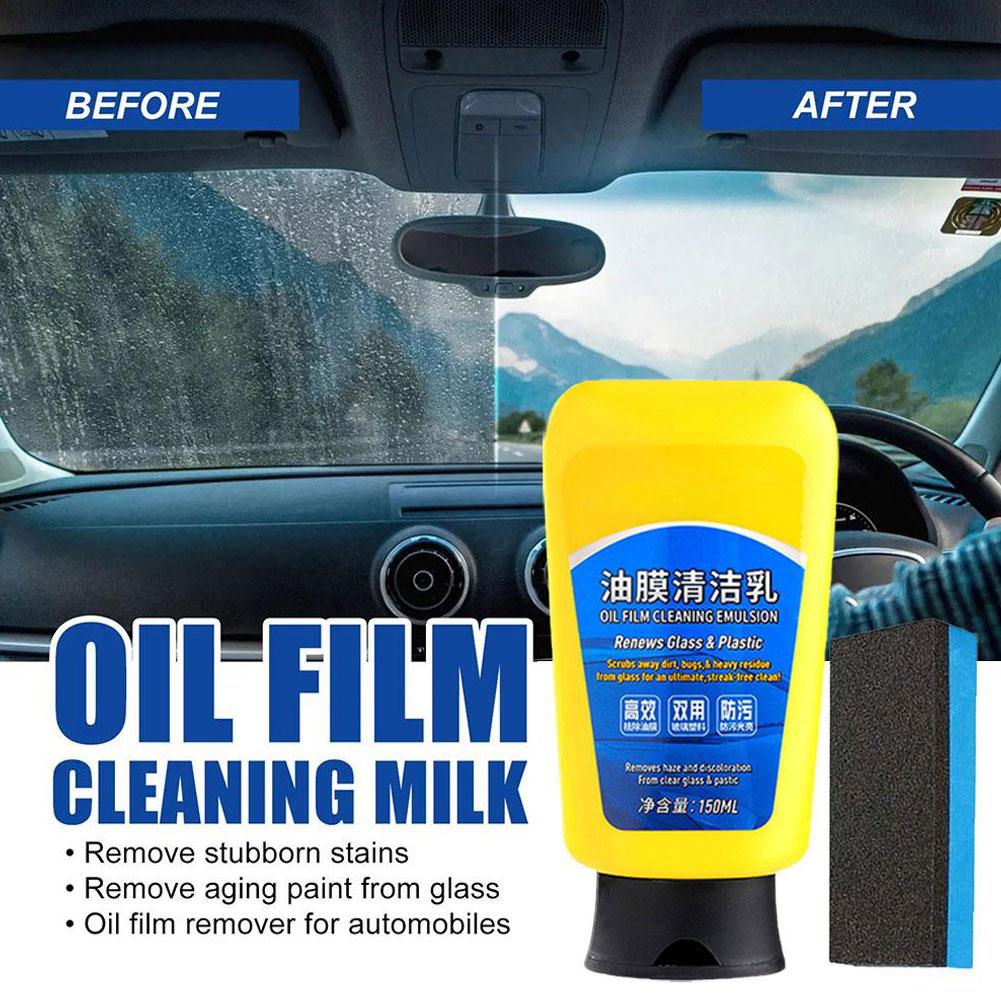 Car Window Grease Water Stain Removal Cleaner Car Glass Oil Film Remover Paste Windshield Polisher Stuff Windshield Coating Agen
