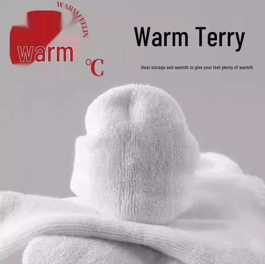Sport-Socken mit Frottee-Boden für Damen & Herren: Warme, Geruchsresistente, Schweißableitende, Dicke Baumwolle, Fusselt nicht, Für den Außenbereich geeignete Sportsocken.