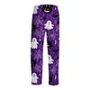 Men's Halloween Print Drawstring Pants Casual Lounge Sleepwear Relaxed Fit Cotton Blend Fabric Full Length