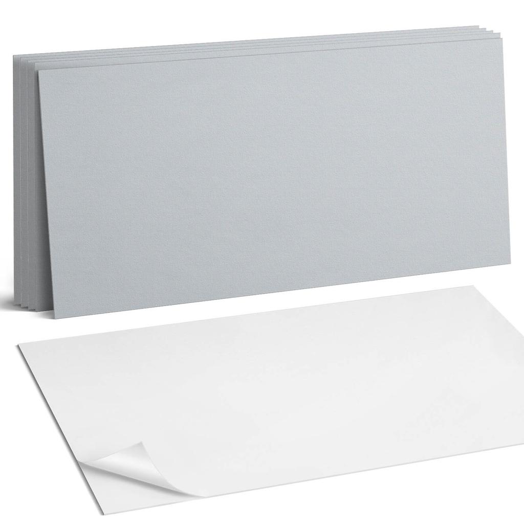 Decorative Vinyl Tiles with Graphics for Kitchen or Bathroom Color Gray 6X60X30 Cm