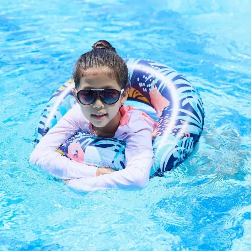 Colorful Leaf Inflatable Toy PVC Adult Swimming Circle Water Sports Inflatable Floating Ring Summer Outdoor Pool Accessories