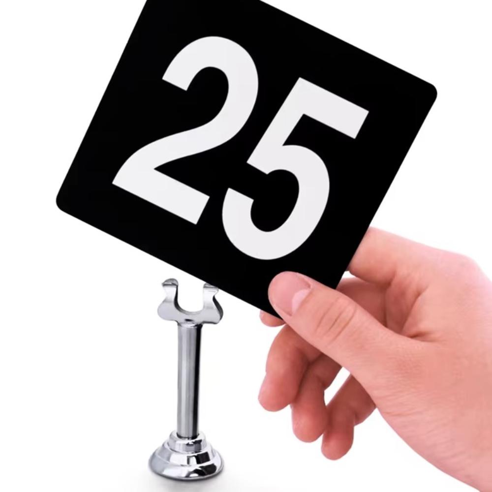 U Shape Name Card Display Stand Stainless Steel Picture Clips Name Card Holder  Table Accessories