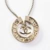 Excellent CHANEL Necklace MADEMOISELLE Rhinestone COCO Mark Gold Women Y22X Used