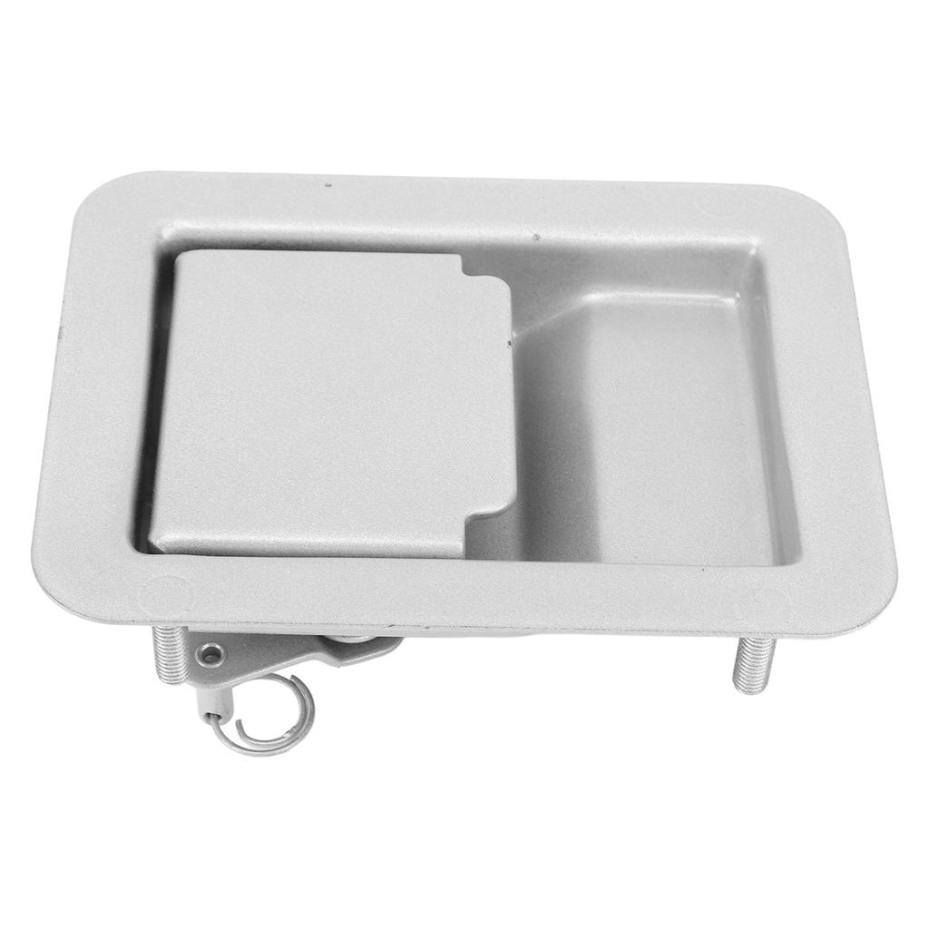 RV Toolbox Handle Latch 140 X 108mm Trailer Camper Truck Built In Door Lock Toolbox Handle Silver