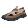 Men's Sandals Summer Breathable Hollow Mesh Hole Shoes Outdoor Non-Slip Lightweight Athleisure Shoes Toe Sandals