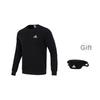 adidas Essentials Fleece Sweatshirt Black/White Men Streetwear GV5295