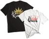 Her King His Queen Text T-shirt Our Anniversary Matching Tees Gift for Valentine