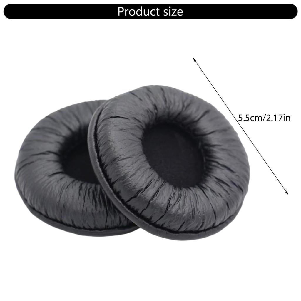 Replacement Foam Earpads for Sennheiser PC230 PC8 PC-230 PC-8 USB Headset Headphones Black Cushions