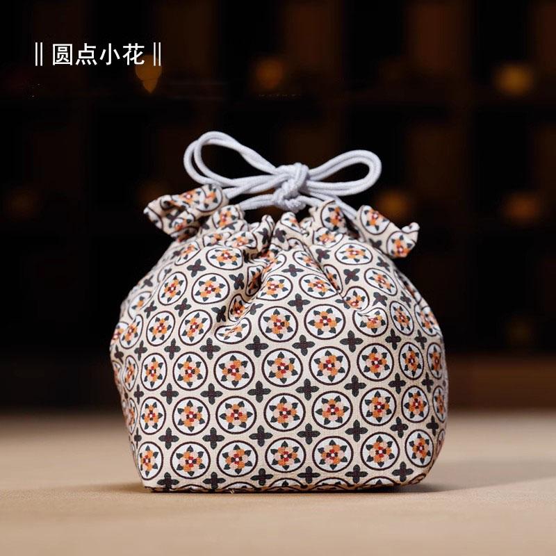 Маленькие сумки для чашек тканевая дорожная сумка для хранения тканевая сумка в китайском стиле портативный органайзер для хранения 8X8X10CM 2499₽