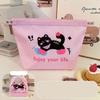 Portable Cat Cute Thermal Lunch Bag Large Capacity Lightweight Food Storage Pouch Waterproof Zipper Cosmetic Bag Travel
