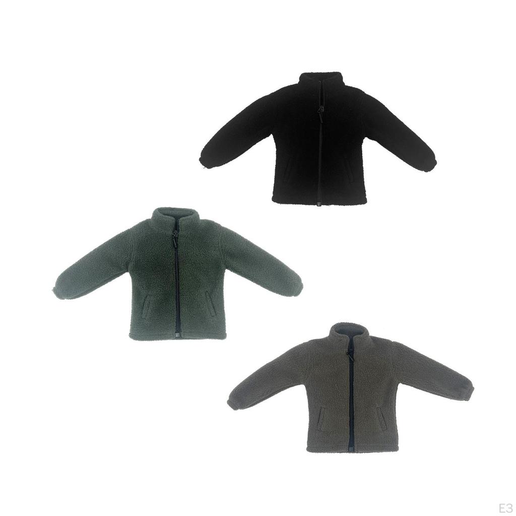 1/12 Male Coat Figure Costume Dolls Dress up Accessory Fashion Jacket Miniature Soldier