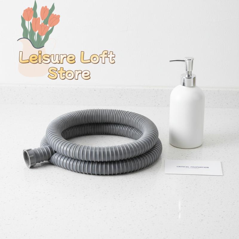 

Double Head Sink Drain Hose Universal Flexible Extension Pipe 1.3m Length for Kitchen Utility Room Easy Installation 45 40cm