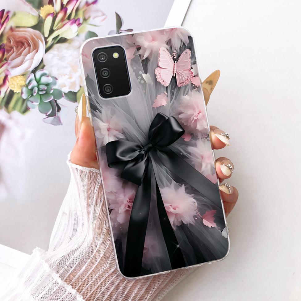 Clear Cover For Samsung A03s Case Cute Fashion Butterfly Funny Painted Casing For Samsung Galaxy A03s SM-A037F SM-A037M SM-A037G
