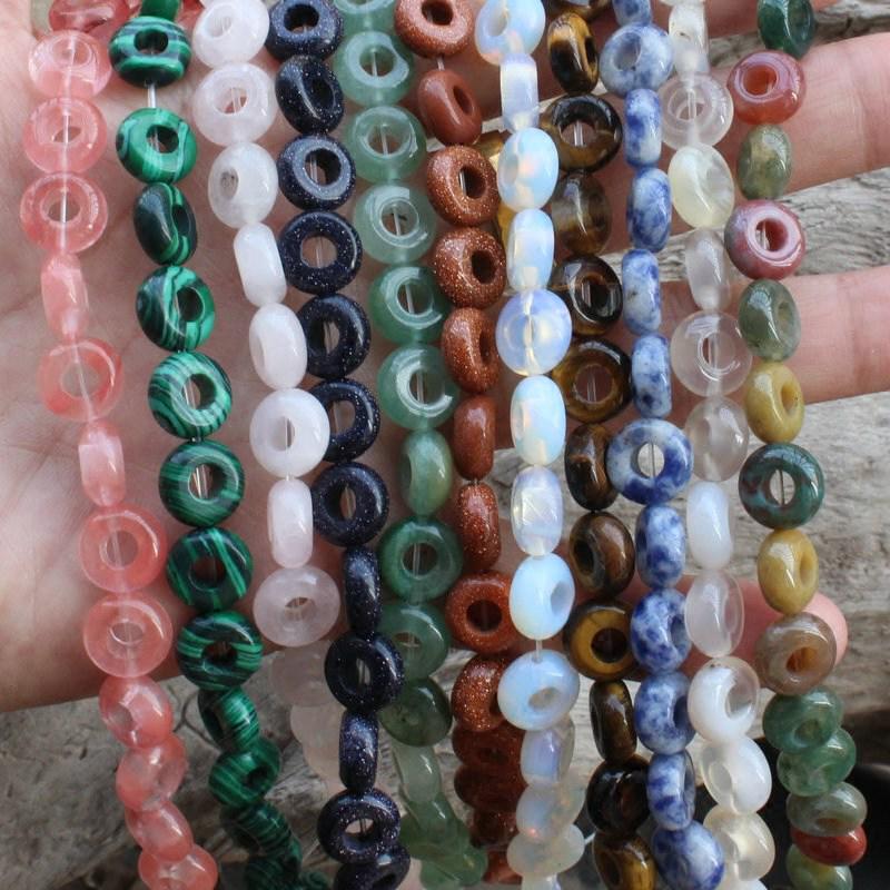 10mm Hollow Round Spacer Beads for DIY Jewelry Crafting