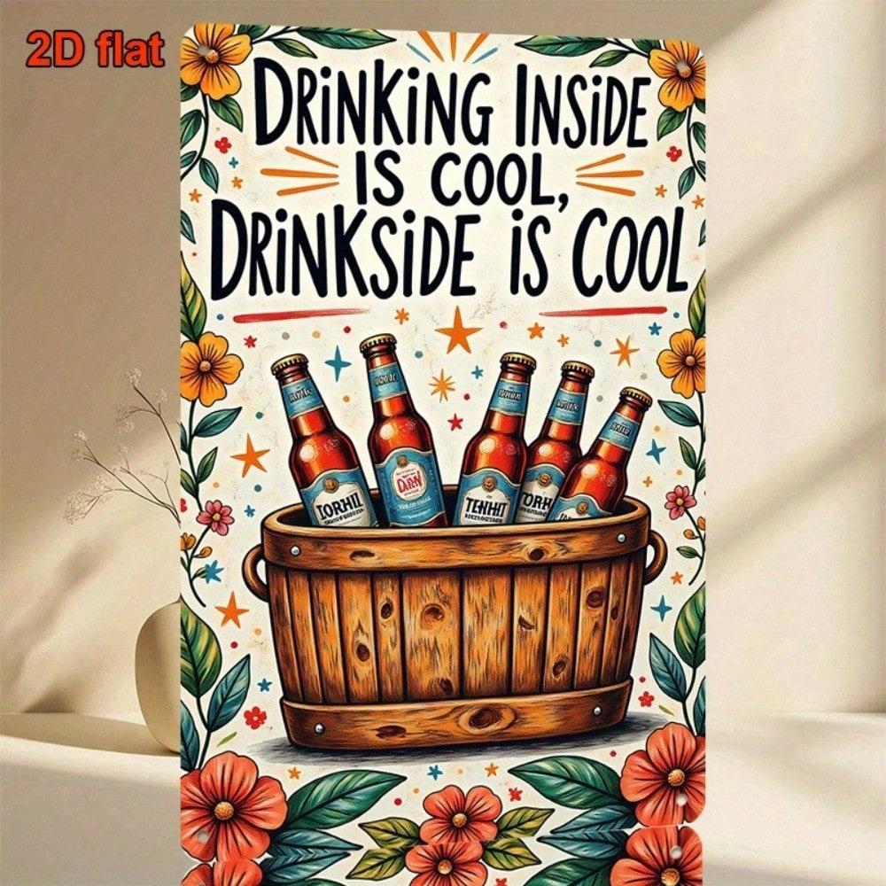 

Vintage Metal Beer Sign Bar Wall Decor 8x12 Inch Garage Retro Poster