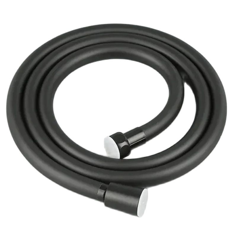 1.5/2/3M Black PVC Flexible Shower Hose Long Bathroom Shower Water Hose Extension Plumbing Pipe Pulling Tube Bath Accessories
