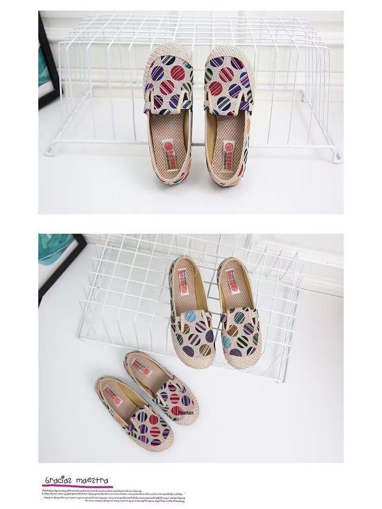 Spring/Summer Women's Comfortable Canvas Slip-On Shoes - Versatile, Non-Slip Soft Sole