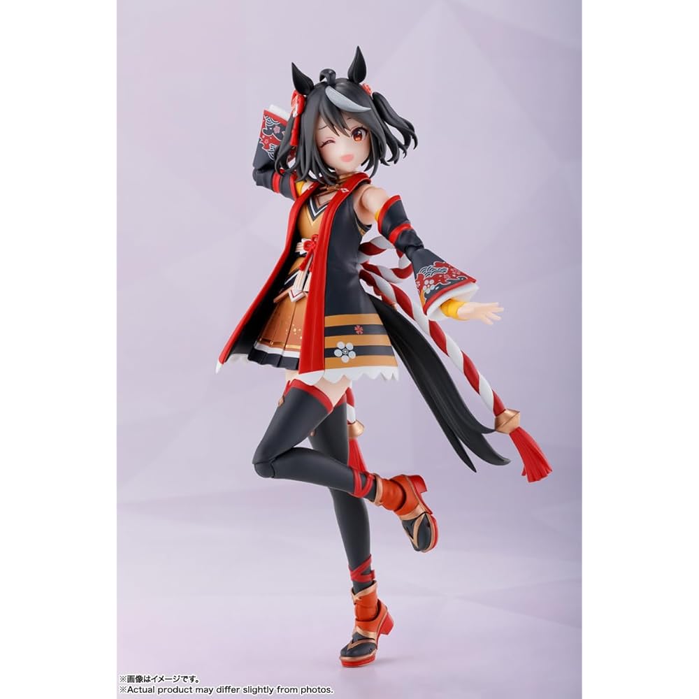 TAMASHII NATIONS S.H. Figuarts Uma Musume Pretty Derby Kitasan Black 140mm PVC ABS Painted Action Figure