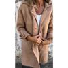 2026 Autumn Winter New Women's Solid Color Lapel Cardigan with Pockets Single Breasted Mid-Length Outerwear