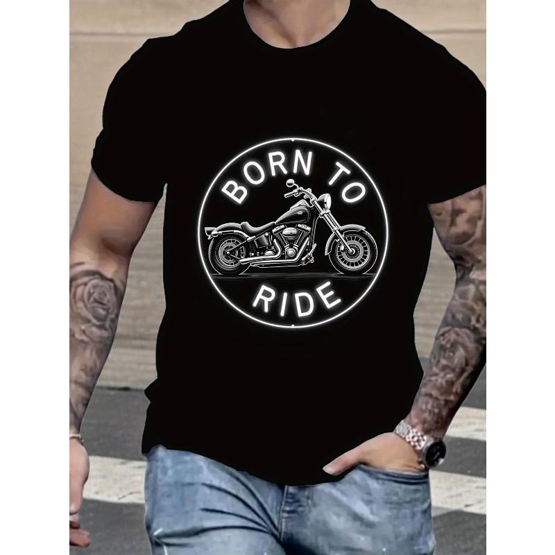 

Casual Short Sleeve Tee Slim Fit Printed Crew Neck Streetwear T-Shirt XXL чорний