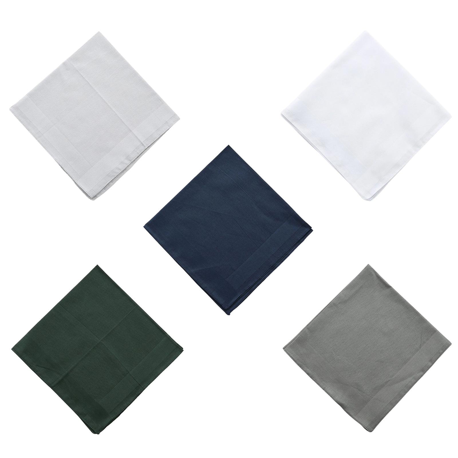 

Хлопковый простой носовой платок набор для всех возрастов большие банданы полотенце для лица для женщин мужчин деловые салфетки полотенце карманный платок 5 шт A