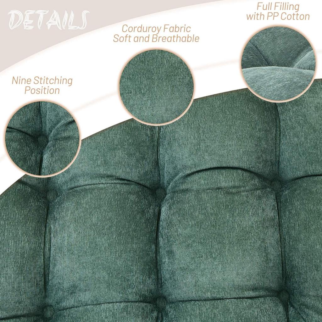 Large Floor Seat Cushion Thickened Tatami Floor Chair Seat Pillow Pad Tufted Round Square Big Pillows Chair Pad Ottoman Poufs