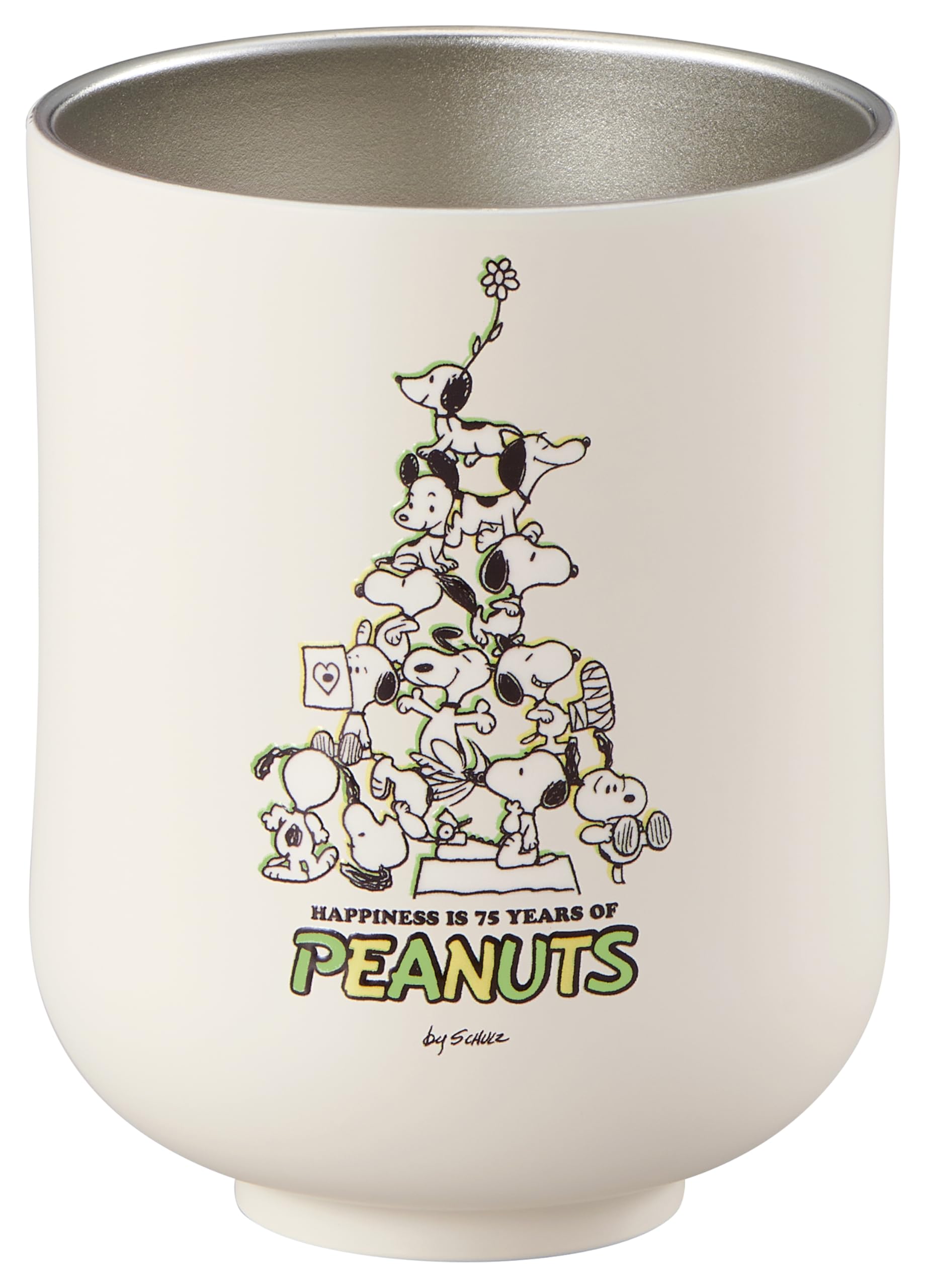 

OSK Snoopy Stainless Steel Teacup 300ml Peanuts 75th Anniversary BCT-300