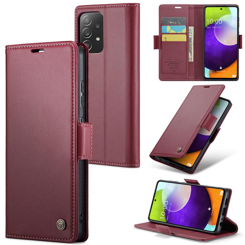 Luxury Leather Case for Samsung A12 A13 A04S A20 A30S M10S A22S A54 A53 A52 A50 A23 A24 A50S A32 M32 A33 A34 A73 A72 A71 Card Pocket Case Back Cover