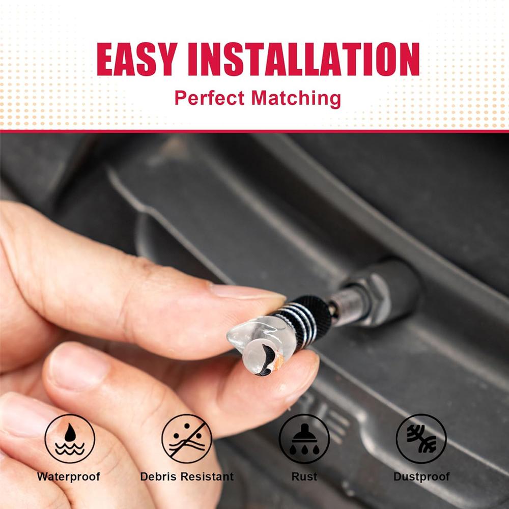 4PCS Duck Tire Valve Stem Caps with O Rubber Ring Universal Tire Valve Caps for Car SUV Truck Bike Motorcycles Wheel Valve Stems 1