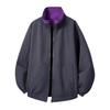 Men's Wind- Zip-Up Jacket with Stand Collar, Wrinkle- Fabric, Trim, Large Pockets, Relaxed Fit Casual Spring Fall Outerwear