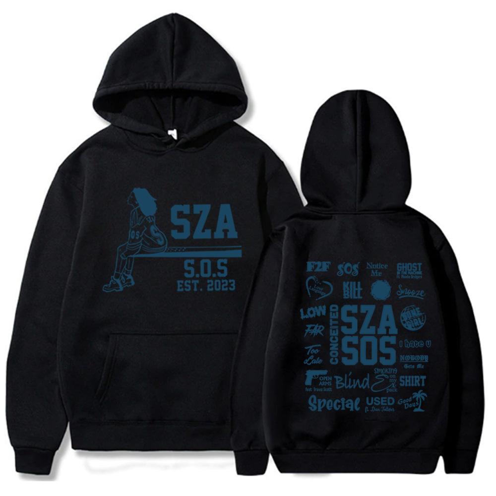 2025 Singer SZA Music Album SOS Good Days Printed Women Unisex Hoodies