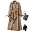 Trench Coat Femmes Dans La Section Longue Du Printemps et de l'Automne Nouveau Manteau Grande Taille Version Coréenne Au-Dessus du Genou Veste
